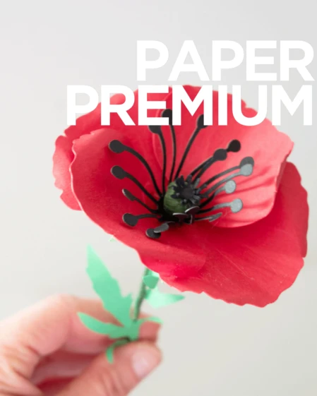PAPAVERO DI CARTA HANDMADE