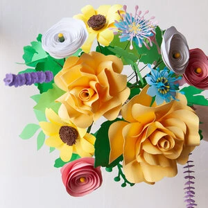 ranuncolo origami fiore di carta bomboniera, segnaposto
